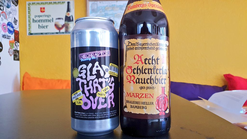 Visited <a href="/quaffwine/">Quaff Wine Merchant</a> Fiveways for a slice of the traditional and one of the modern. I don't go there enough, I'm always blown away by the immaculate beer selection. The <a href="/neonraptorbrew/">Neon Raptor Brewing Co.</a> was bangin'. Seem to know what they're doing in Bamberg too. 😉 <a href="/Schlenkerla1405/">Schlenkerla</a>