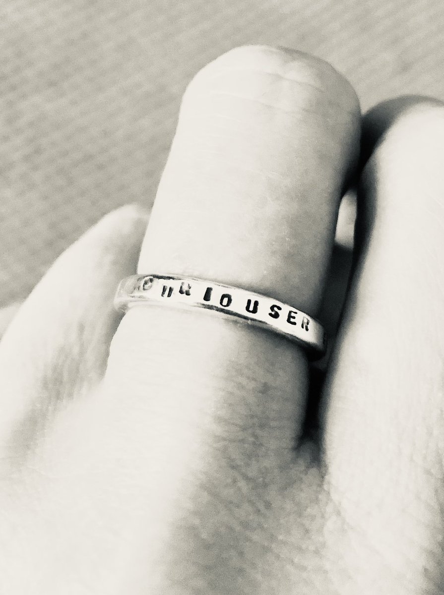 gill_kirk's tweet photo. “Curiouser and curiouser”, says the ring I wear every day. Made in Bath by @silvershedgirl but you can mainly find her wonderful creations at https://t.co/bvjyUdF7Cg #BathCraft https://t.co/2MrLRBWkQ2
