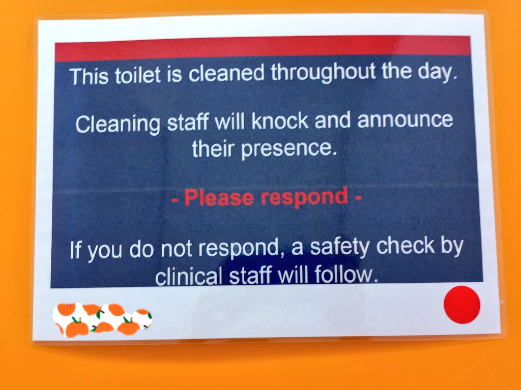 LiangRhea's tweet photo. At the hospital where I'm teaching today, this is on the toilet doors. I'm told it's because a doctor died by suicide in the toilets and wasn't discovered for 12 hours.💔
Check in on your colleagues. It's not an easy time for anyone right now 😥. @MH4Docs https://t.co/ahNC1njcxW