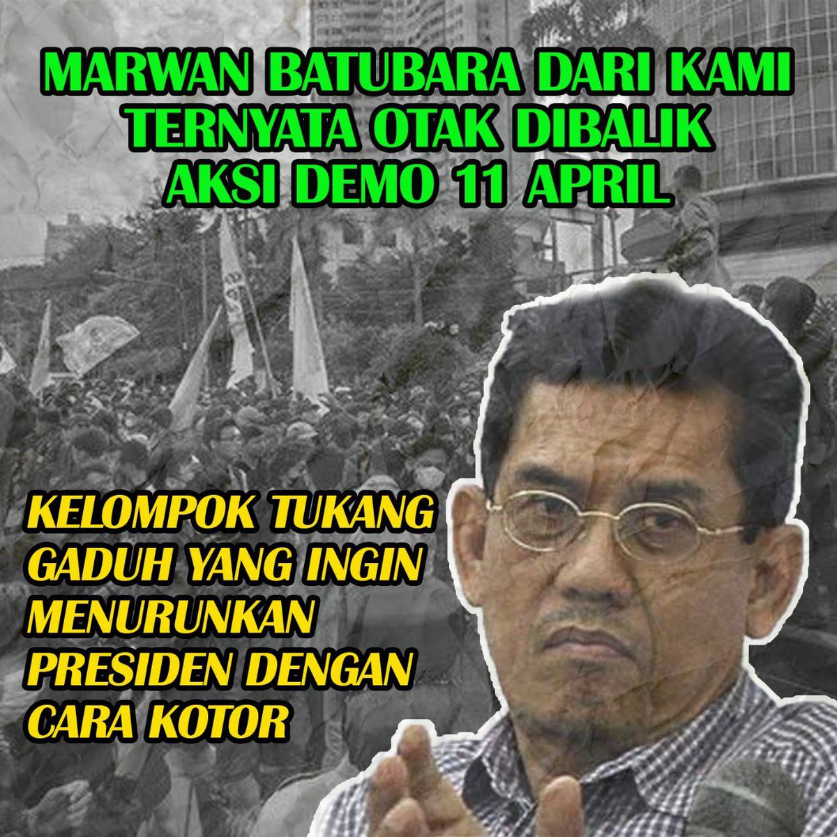 Marman Batubara Ternyata Otak Dibalik Aksi Demo 11 April