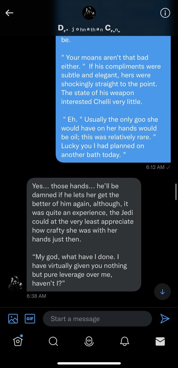 CHVRNAYAVDOVA's tweet photo. @MALEFIZHAUS @KISSOFDEVTH This is from her Doctor Aphra, who is a blatantly canonical lesbian. After being told that having her fuck dudes countless times was offensive, she doubled down and continued. 

Even a fucking Wookie LMFAOO https://t.co/TFiFS5i2Pu