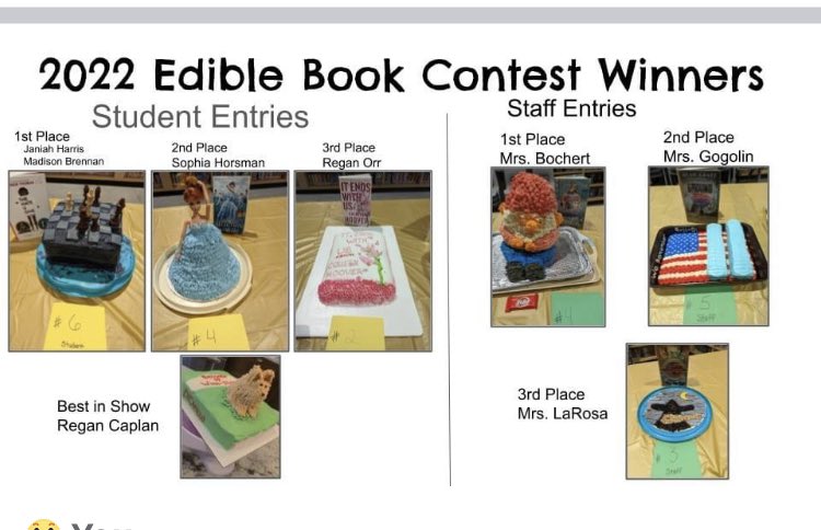 Edible book contest at AYLOR. Some really sweet READS here!