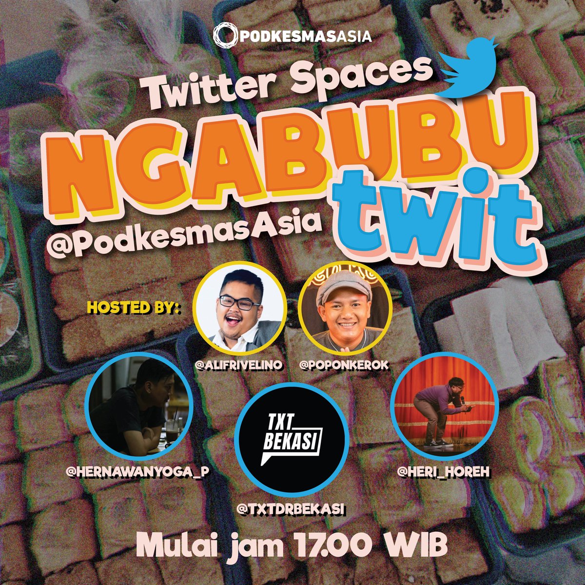 mari di lesgokaan #NgabubuTwit hari ini!

🔥BEKASI vs DEPOK🔥

Didebatkan dengan lucu oleh:
- <a href="/AlifRivelino/">Alif Rivelino.</a> 
- <a href="/poponkerok/">Popon Kerok</a> 
- <a href="/HernawanYoga_P/">HernawanYoga</a> 
- <a href="/txtdrbekasi/">TxtdariBekasy 🇵🇸</a> 
- <a href="/Heri_Horeh/">IG @heri_horeh</a> 

Kalian Tim mana? Bekasi apa Depok???
Tungguin nanti jam 5 disini!
👇👇👇

x.com/i/spaces/1OdKr…