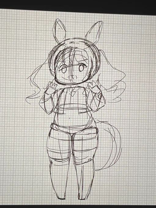 ゲームの方の勝負服描こうかと思ったけど「小物が多くて何度も描くのは御免だな…」って気持ちが芽生えたので私は絵描きになれない。 