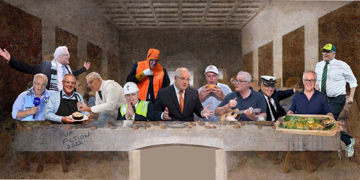 jjjove's tweet photo. The Last Morrison
And then Scotty said to the disciples - “One of you will portray me”
“No! Not I!” the disciples all cried as one: “I’ve never pretended to be anyone else!”
#auspol #insiders https://t.co/83Oapvu3Y6