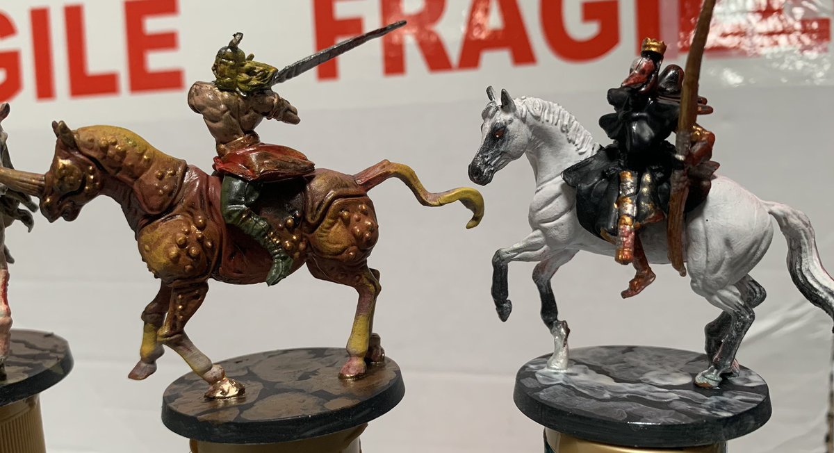 NavajoBirdsong's tweet photo. #MassiveDarkness2 #RoamingMonster #4Horsemen #painting
Love how these guys have turned out! https://t.co/INX7VQjCse