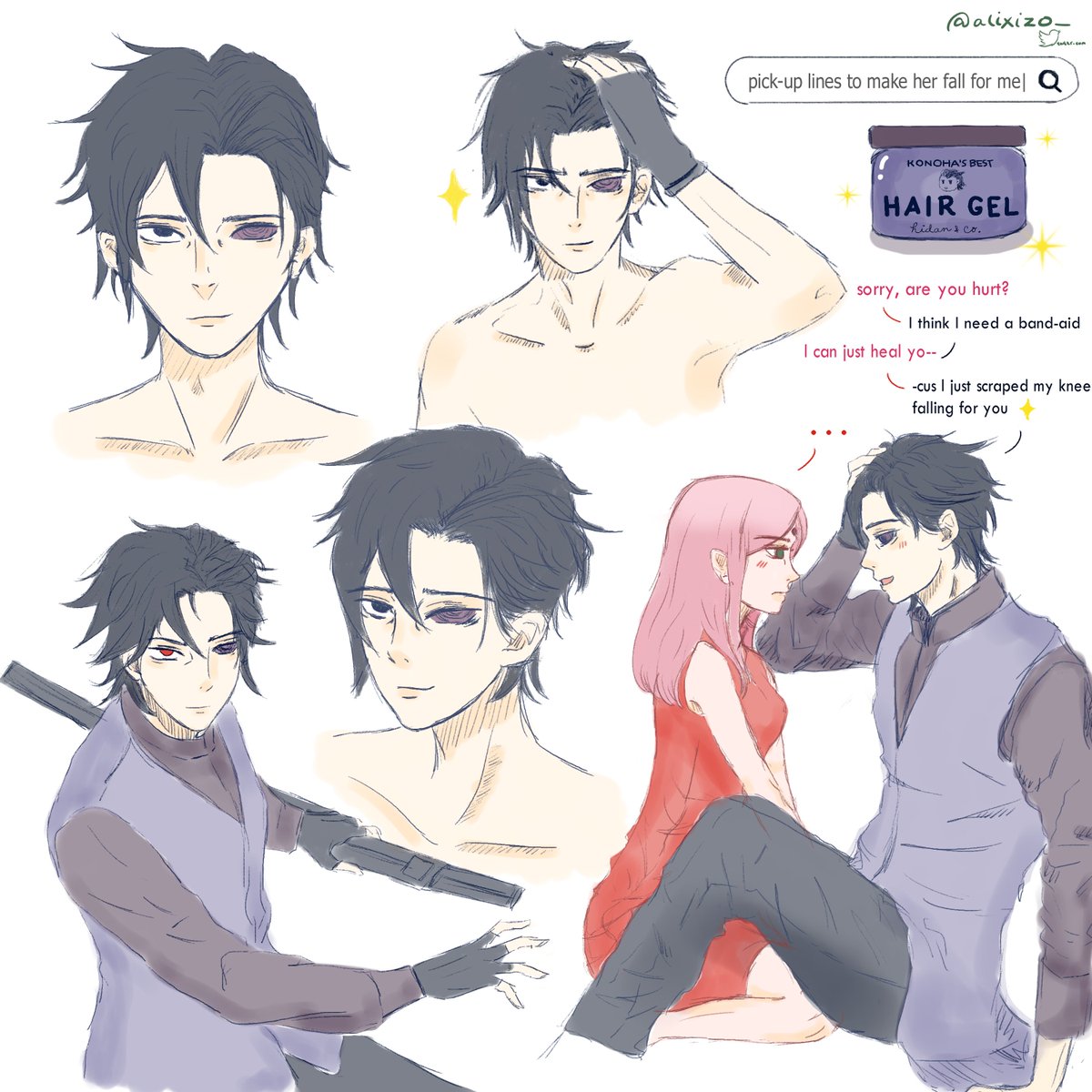 alixizo_'s tweet photo. suave(?) sasuke sketches https://t.co/D7CnHRUlg2