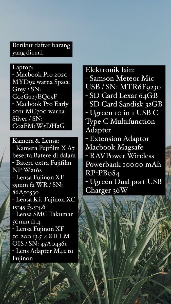 fflurryheart's tweet photo. [RTs are appreciated]😢

karna kalau dibikin thread semua akan terlalu panjang, jadi aku buat template ya. bagi siapapun yg melihat/ditawarkan beberapa barang di bawah ini, mohon lgsg hubungi cp yg tertera ya, makasih🥺🙏🏼 https://t.co/r3wEPtyqzI