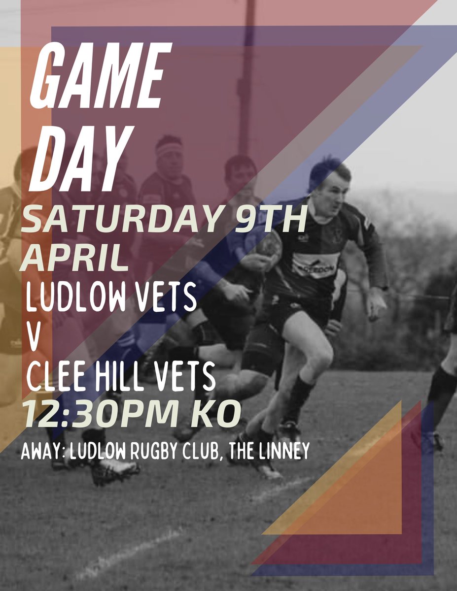 Game Day for our Vets!

One not to be missed

🏉The Vets are playing away against Ludlow Vets 12:30pm KO🏉

🐏Head down the Linney and cheer them on🐏 
🍻Enjoy a few beers in the sun☀️

#comeontherams
#UpTheRams