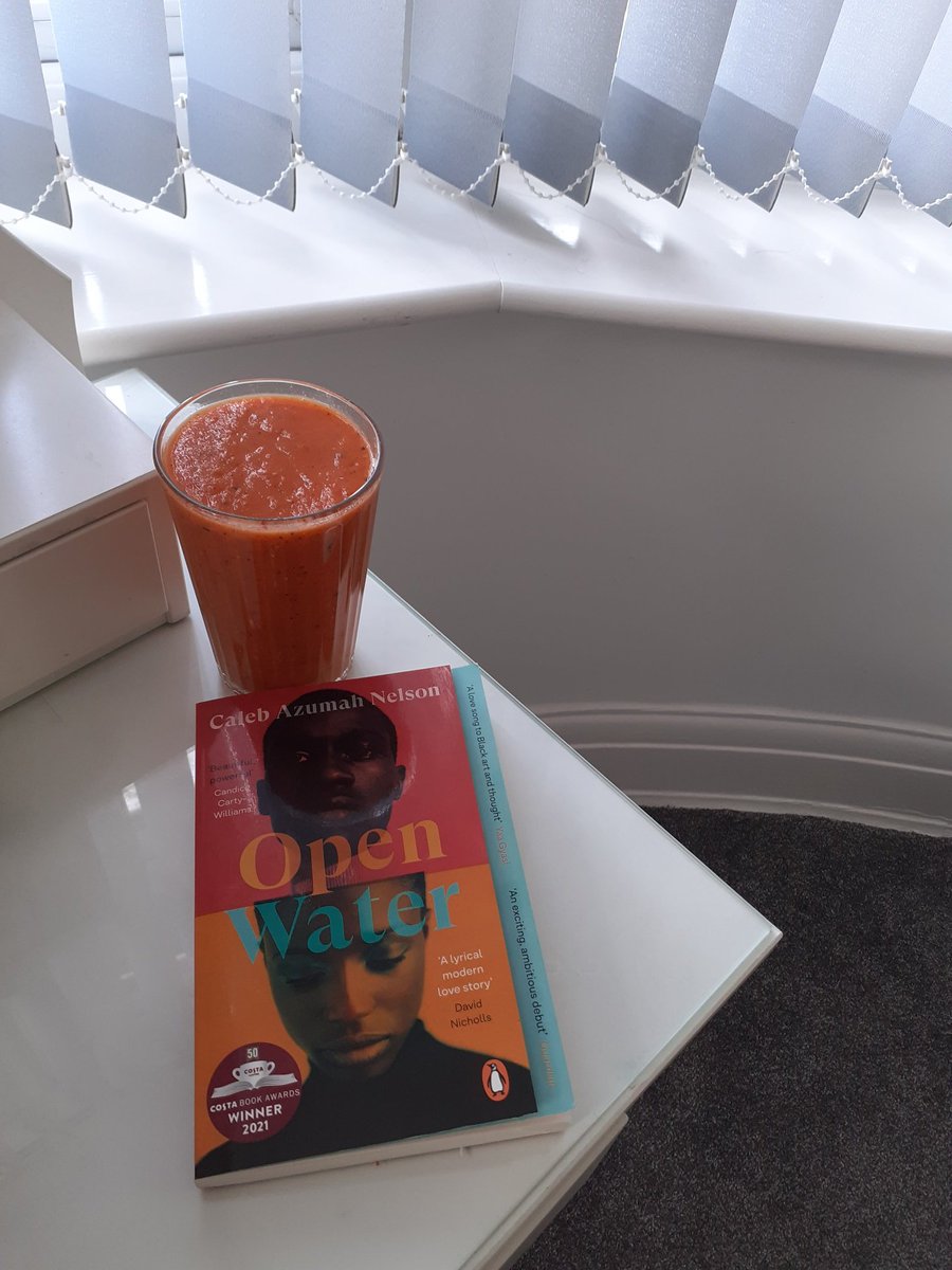 AchiengBussey's tweet photo. Exhilarating read so far and spectacular debut from Caleb Azumah Nelson.
Beautifully written with prose that feels like poetry at times.❣

Saturday morning plans whilst enjoying my homemade Goji Berry Smoothie 😋
@LetsRead_UK #SaturdayMorning #BookTwitter https://t.co/UV3QMKZl00
