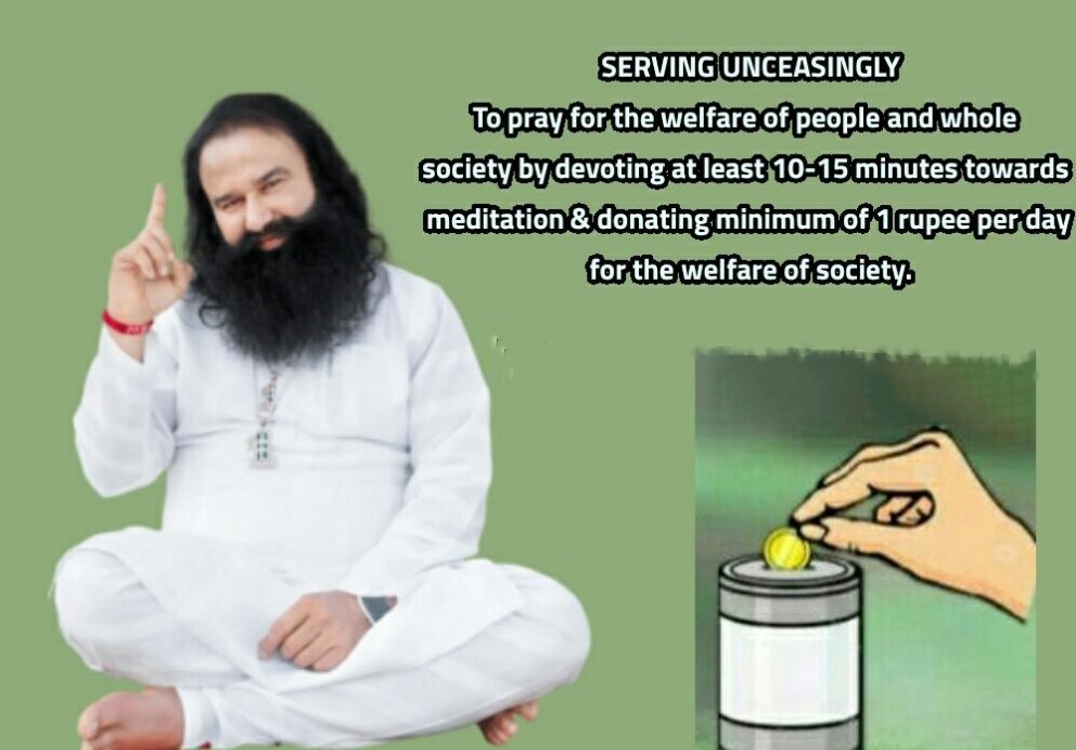 Insan_sahil8198's tweet photo. #StartWith1 
Saint Dr.@Gurmeetramrahim Singh
अपनी रोजाना की कमाई में से ₹1 निकालना कोई बड़ी बात नहीं होती 
आप ही अपनी ने कमाई में से रोजाना ₹1 निकाले और इस मुहिम का हिस्सा बने l https://t.co/3usTKPCDpC