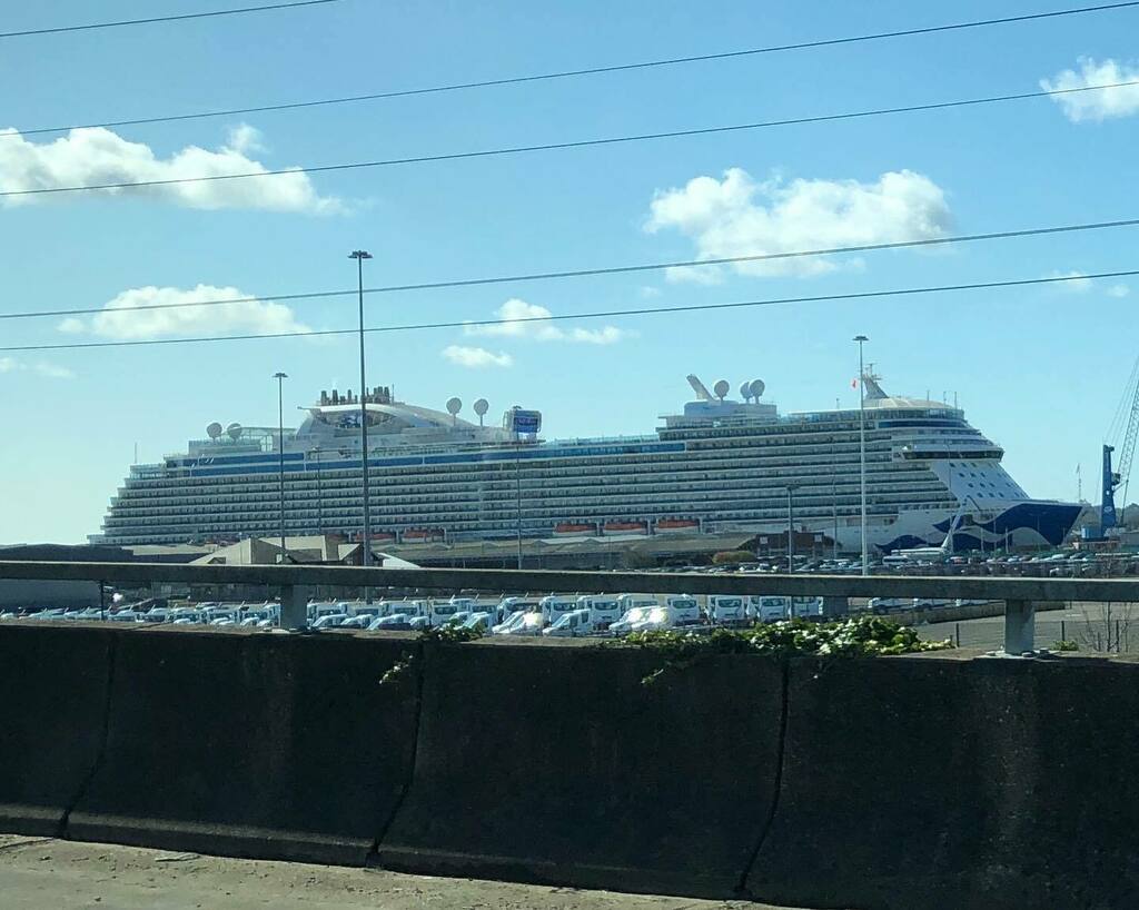 HaveWhlsWillTvl's tweet photo. Disembarking Iona this morning and saw Sky Princess getting ready to sail again. Bon voyage all those embarking both today. #ionacruiseship #skyprincess https://t.co/vTq6LFVryV https://t.co/JAaAvSrfK7