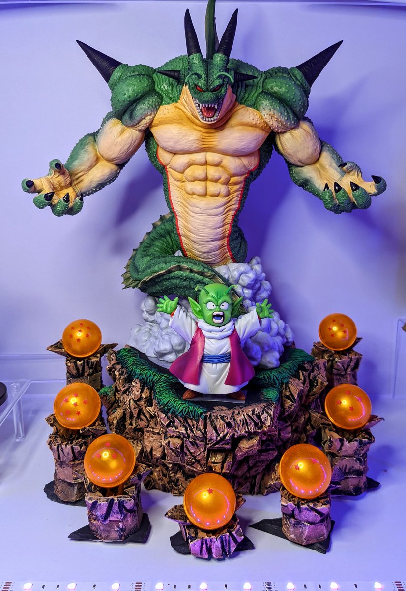 一番くじラストワンポルンガ＆デンデフィギュアの台座作りました