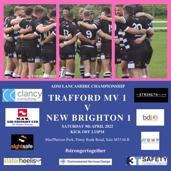 It's Game Day! 🏉
And into the final furlong as both our Men and Women play return fixtures at home with 2.15 and 3pm KOs respectively #StrongerTogether
⚫ 1st XV v <a href="/NewBrightonRUFC/">New Brighton Rugby</a> (h)
⚪ 2s v <a href="/WestParkRFC/">West Park St.Helens</a> (a) 
⚫ 3s v <a href="/BroughtonRUFC/">Broughton RUFC</a> (h)
⚪ <a href="/mvwrufc/">TraffordMVWRFCC</a> vs <a href="/OldhamRUFC/">Oldham RUFC</a> Ladies (h)
