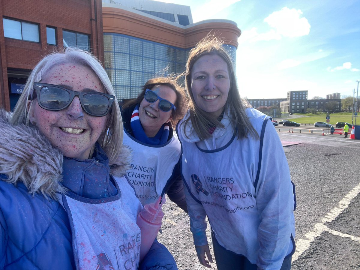 kwatson_gers's tweet photo. When the volunteers are having as much fun as the participants @RFC_Charityππ #blueallover https://t.co/FTBV2rOfPA