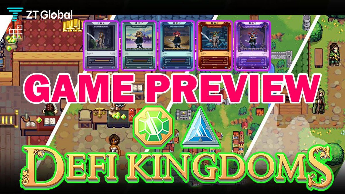 ZT_exchange's tweet photo. 📽️#ZTYoutube New video📽️

⭕️Defi Kingdoms P2E &amp; New Crystalvale Game preview guide + Bitcoin analysis

▶️https://t.co/IzzHo78Oas

#defikingdoms #jewel #GameFi https://t.co/PPskg0JvtT