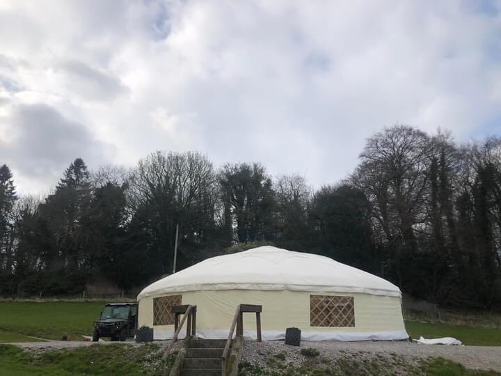 Wedding and Event yurt on Penbedw Estate - up for the season. #penbedwr
#weddingyurt