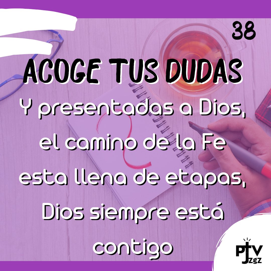 Penúltimo Día de esta Cuaresma

Hoy en este largo periodo, os proponemos que acogais vuestras dudas y se las presentéis al Padre. El siempre estará estará contigo y no te abandonará.

ADELANTE