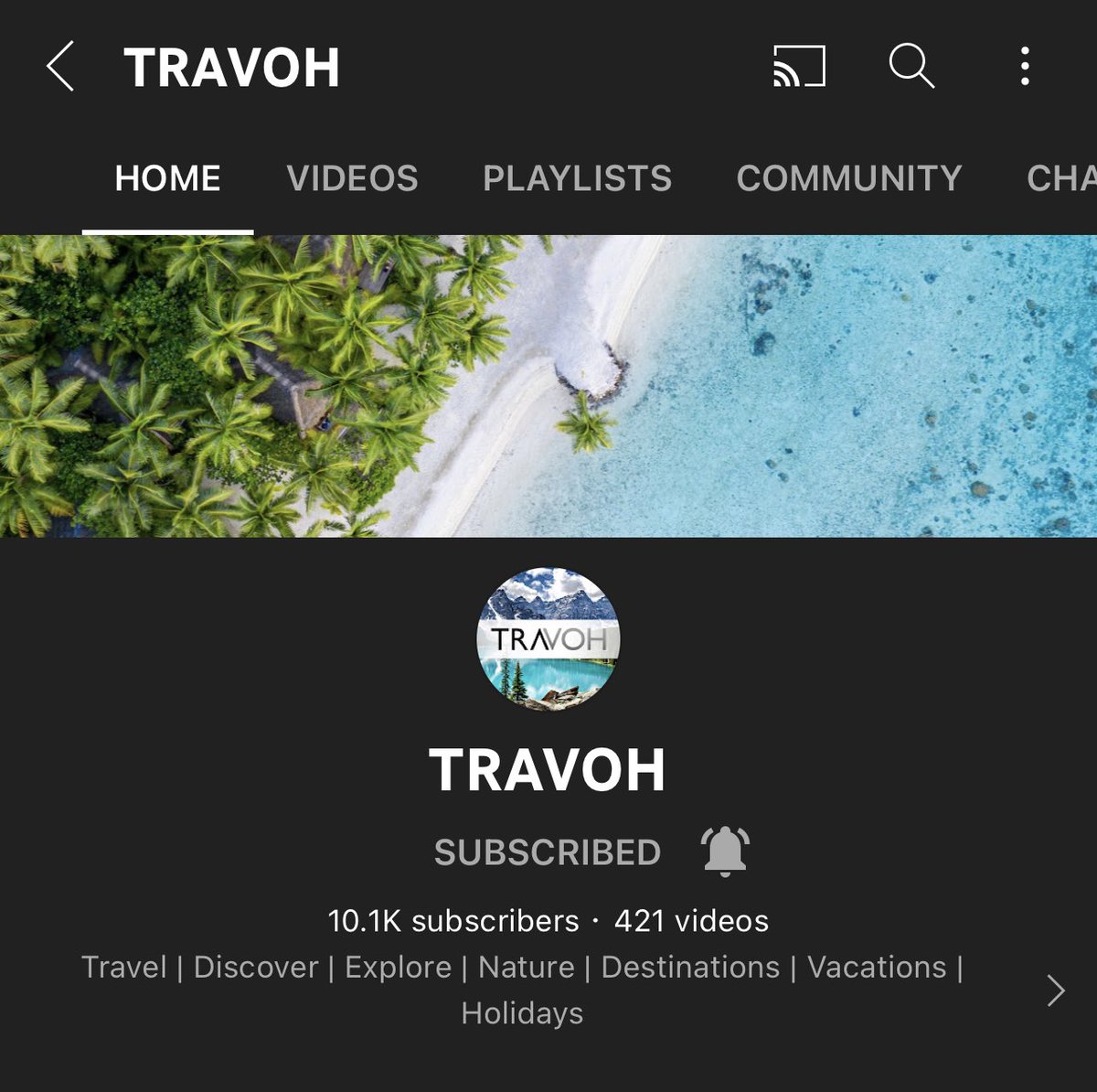 We are immensely grateful to our audience on <a href="/YouTube/">YouTube</a>, who have subscribed to our channel at YouTube.com/TRAVOH. 😃

You fuel our drive in providing you with original travel videos, produced from our team’s adventures around the world! 🌎🌍🌏