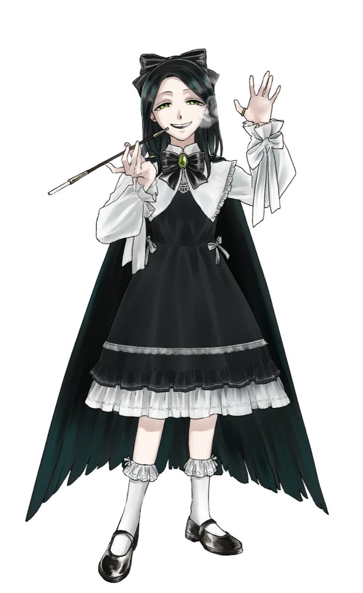 一応立ち絵の無加工版と、
服のデザイン例。

正直、可愛けりゃ何着せたっていいのです。 