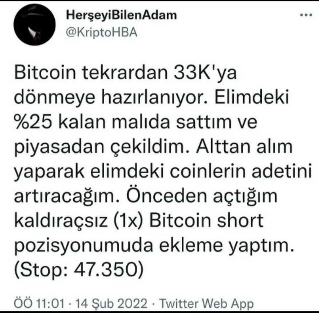 KriptoHBA's tweet photo. Yıl başından beridir tüm orta vadeli Bitcoin analizlerimiz %100 başarı oranıyla ilerliyor arkadaşlar beğenip, paylaşarak yardımcı olabilirsiniz.

Ocak ayı Bitcoin'in 41K'dan 33K'ya düşüşü ve  33-43K arasındaki yatay trend ✔️
Şubat ayı 46K'dan 34K düşüşü ✔️
Nisan ayı düşüşü ✔️ https://t.co/sp9A926KyE