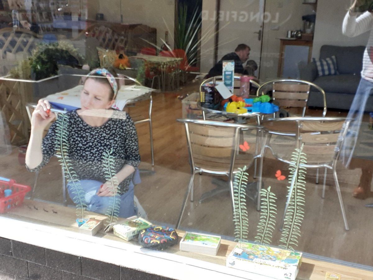 Stonehousefigt1's tweet photo. Our window art is in progress. https://t.co/dy6qUHap3B