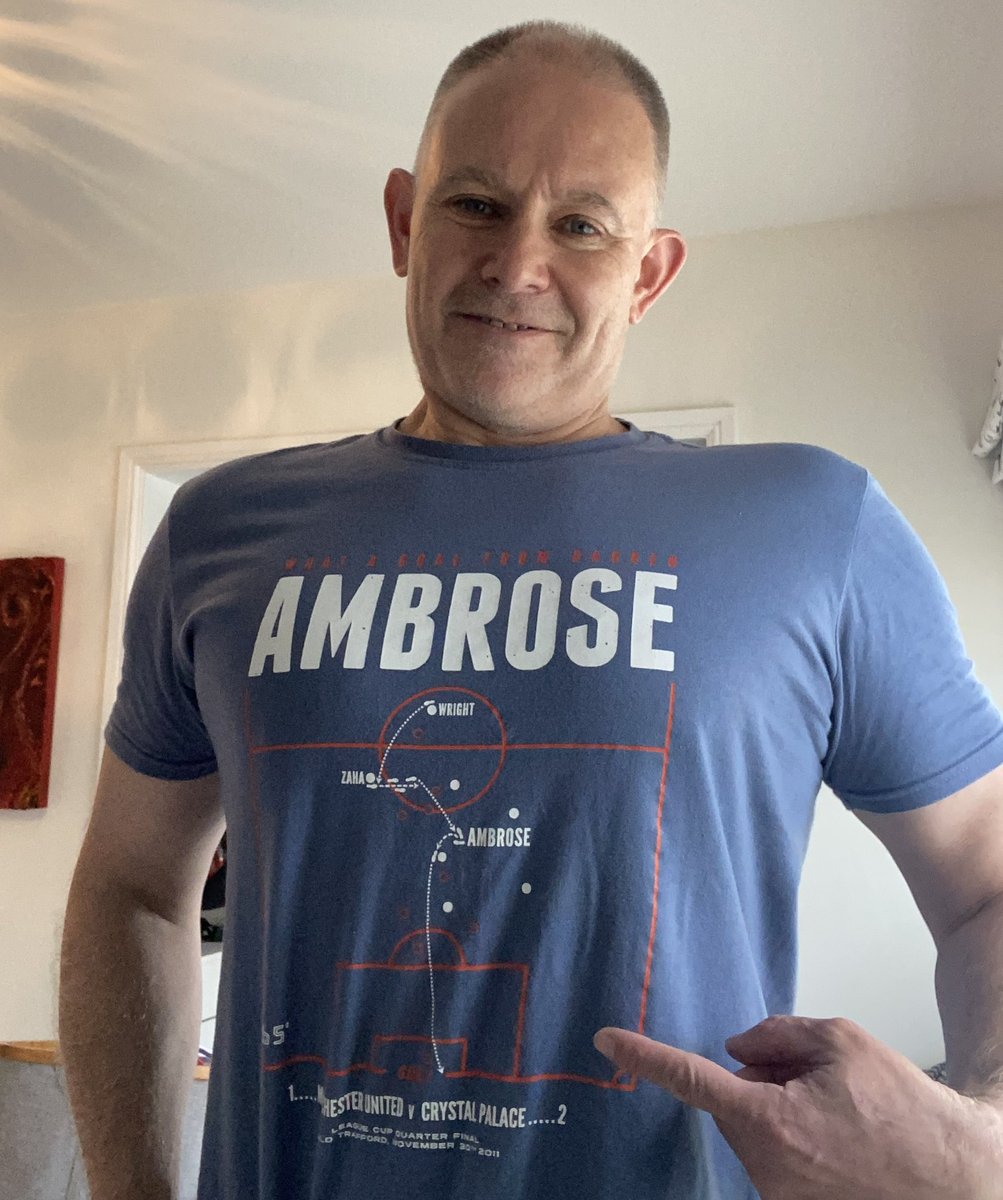 davidcharlesE's tweet photo. @DarrenAmbrose84 Thanks for previous  entertainment in Coppell 2010 lounge and now wearing the t-shirt for that goal 😁 https://t.co/ftKmx2yrZ2