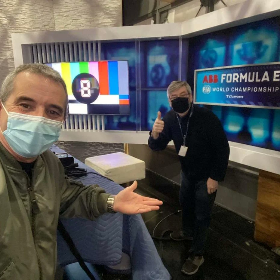 bertrandgodin77's tweet photo. Avec la belle équipe de @TVASports ce matin pour un beau week-end de courses de @FIAFormulaE.  6h30 pour les qualifications et 8h30 pour la course.   Venez nous rejoindre.
#RomeEPrix #eprix #eprixrome #FormulaE https://t.co/2q6h4TtcE0