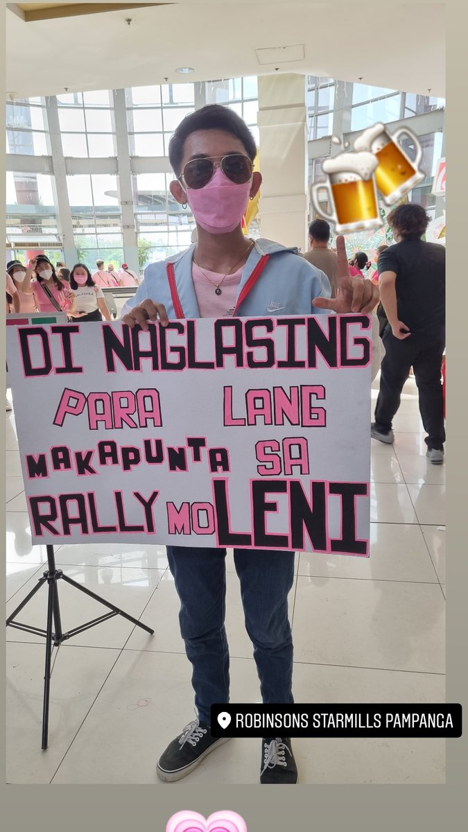 arlyntan's tweet photo. We dropped by Pampanga's Robinson Mill  before heading to Baguio... Energy !!!! 
#PampangaIsPink #LetLeniLead
#LetLeniKikoLead2022  #LeniRobredo2022 #LeniKikoAllTheWay https://t.co/PBp6Zgd5q6
