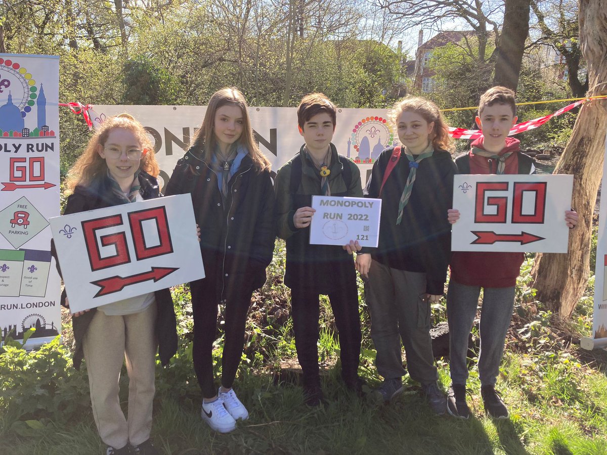 1stCuffley's tweet photo. CEU Monopoly Run Team ready to GO at Scout Park,in Bounds Green, London. #cuffleyscouts #cuffleyexplorers #pbscouts #hertsscouts #monopolyrun #skillsforlife @monopoly_run https://t.co/HSoDSX996m