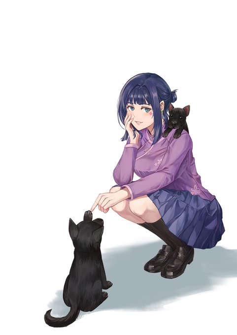 女の子と犬のtwitterイラスト検索結果