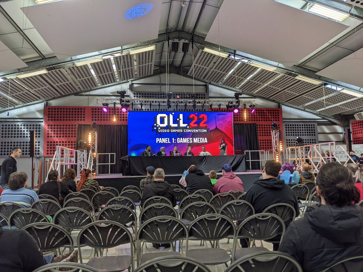 robertc's tweet image. Watching the first panel at #OLL22