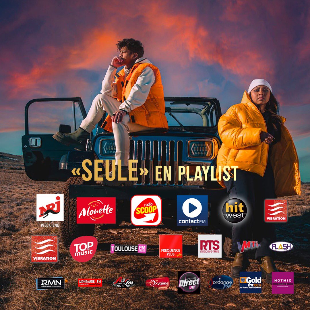 soa_off's tweet photo. « SEULE » en playlist sur vos radios 📻 

@Joandcolabel  @Elpmusiconsult1  @EurovisionF2 https://t.co/LcT1tAmb80