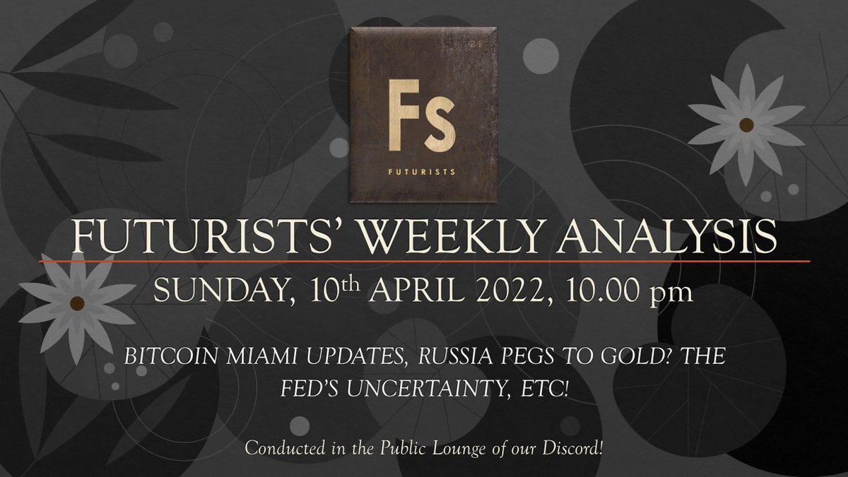 TheFuturizts's tweet photo. What's with the current dip?

Join our weekly analysis as I'll break down what happened to the markets!

We'll talk about:
i) Federal Reserve slamming the markets with uncertainty
ii) Bitcoin Miami 2022 Highlights
iii) Russia adopting the Gold standard.

https://t.co/2AETSIbfCS https://t.co/diYnyuHgKl