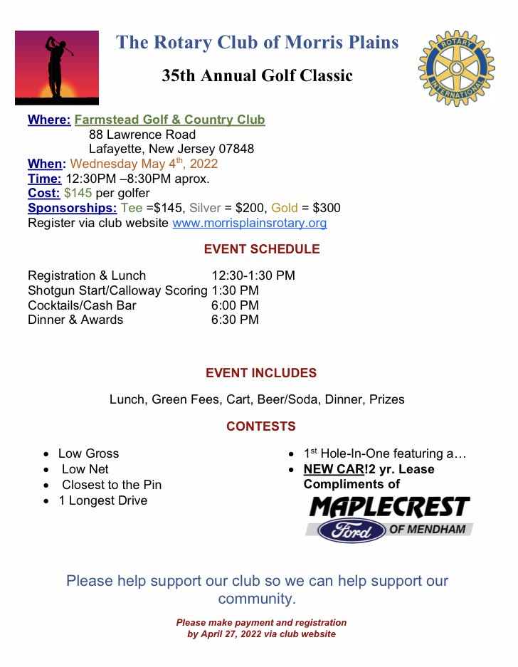 Morris Plains Rotary tweet media