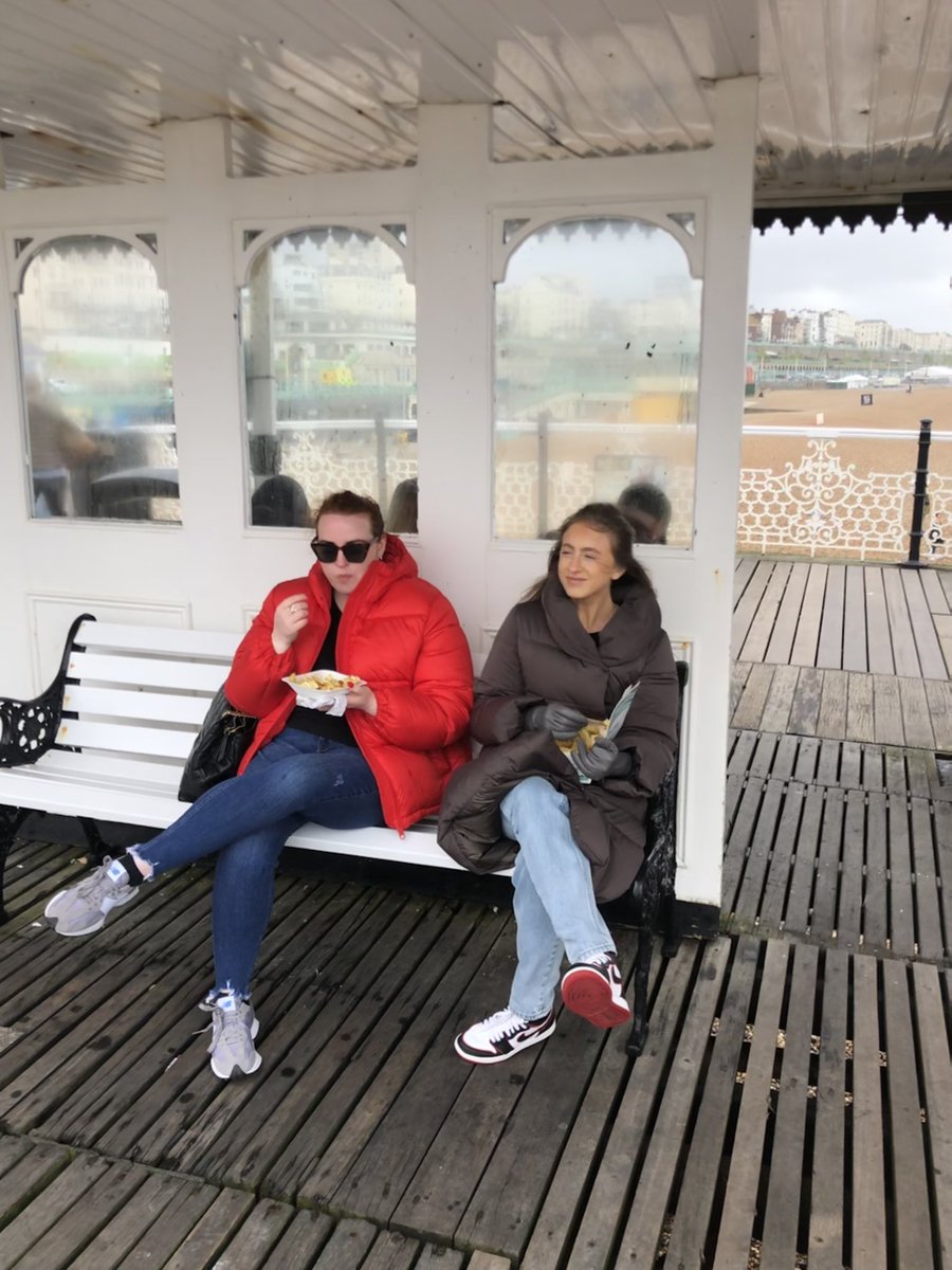 It’s the classic Brits abroad insistent on a chippy on the pier in 40mph winds for me #BrightonSEO