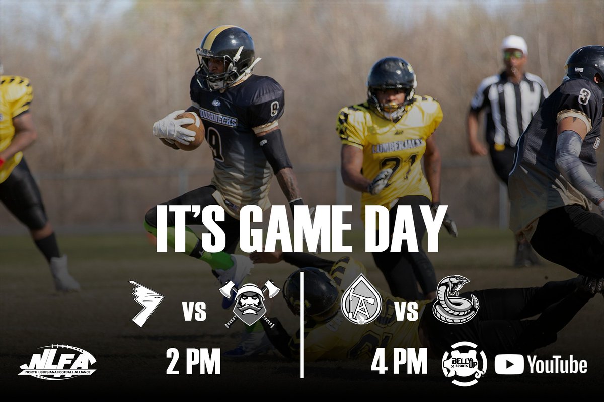 NLFAFootball1's tweet photo. It's game day... Who you got?
@FoxdNetwork @BellyUpMedia
#NorthLouisianaFootballAlliance #Developmentalleague #NLFA2022 #NLFAFootball https://t.co/c0ke8vV9dR