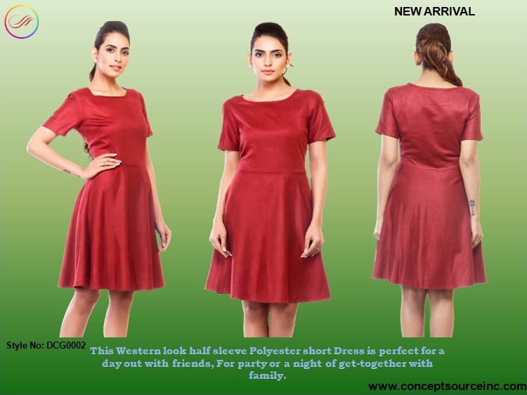 ConceptsSource's tweet image. This Western look half sleeves short Dress is perfect for a day out with friends, For party or a night of get-together with family.