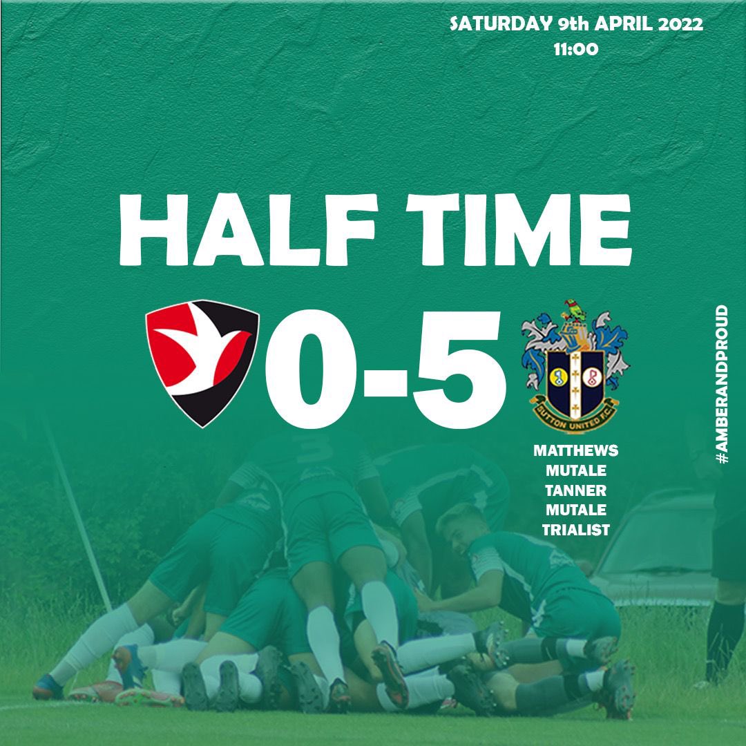 sutton_academy's tweet image. HT| 0-5 
Ruthless first half from the young U’s sees them leading comfortably at half time.
#Academy #EFL #MeritLeague