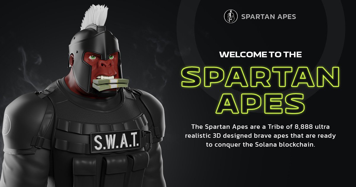 #SpartanApes are #metaverse ready. These guys are ultra-realistic 3D creatures - and they’re part of the #PlayToEearn game.

You can earn $SPARTA tokens via successful playing. Upgrade your Ape so he’ll master duels, battles and in-game challenges.