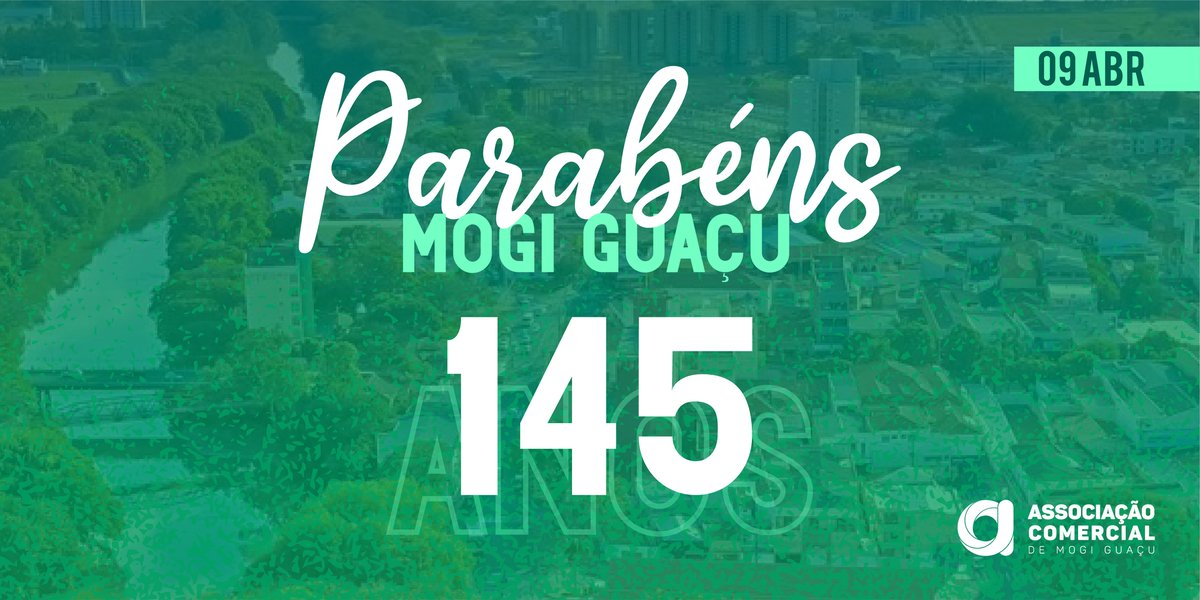 ACIMG's tweet photo. Parabéns, Mogi Guaçu. Cidade com raízes indígenas, presença bandeirante, italiana, portuguesa, dentre outros, povos que constituíram nossa história e sela seus 145 anos. https://t.co/57SfnqMIM2