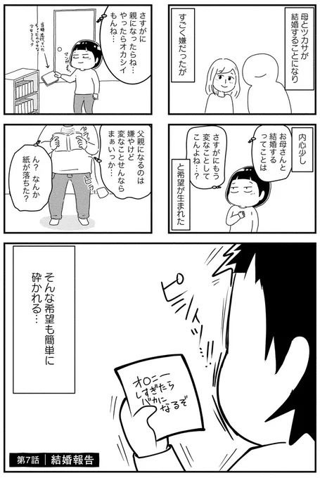 母の再婚相手を殺したいほど憎んだ話7(1/2)

#エッセイ漫画 
#母の再婚相手を殺したかった 
