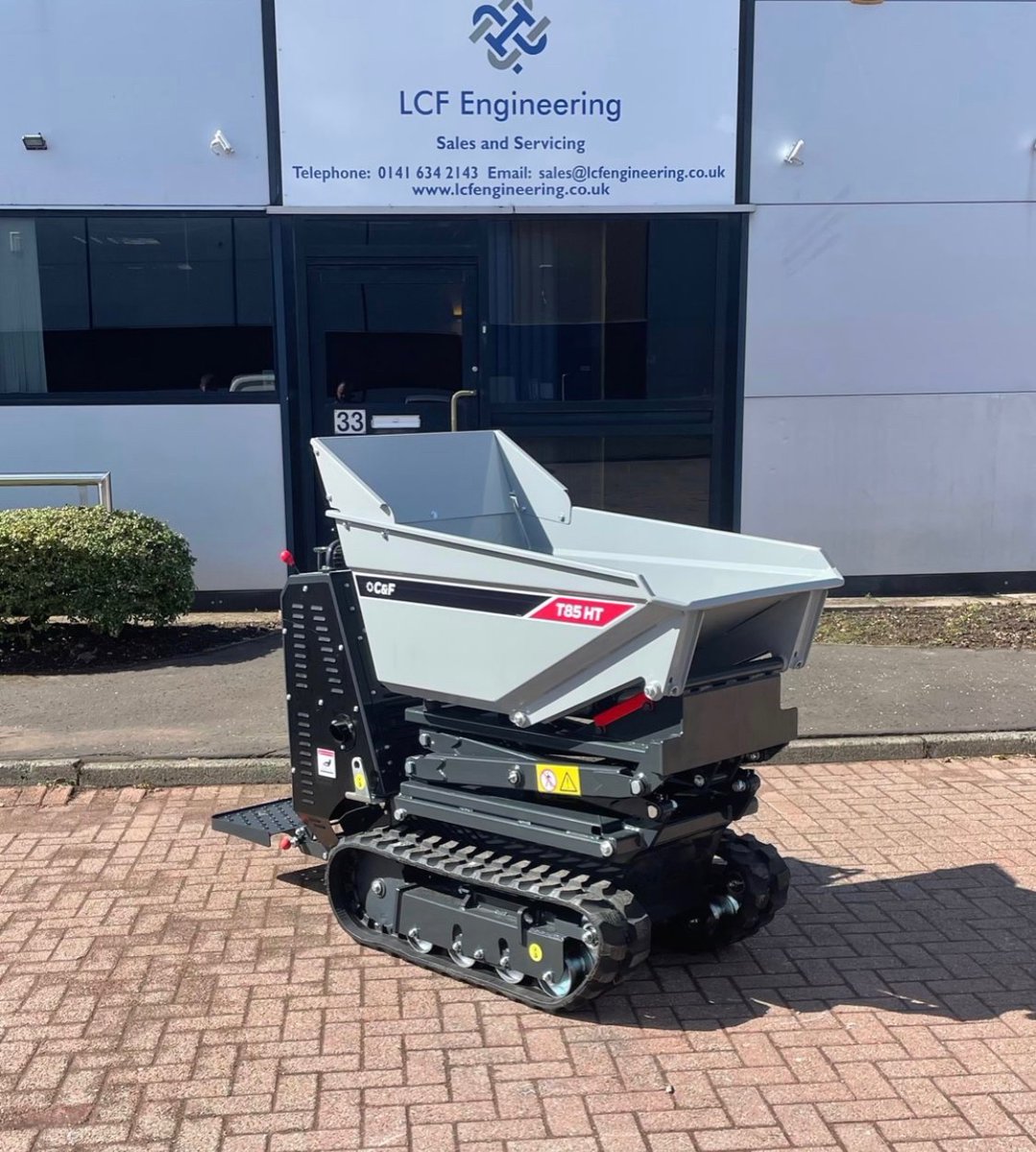 cfminidumper's tweet photo. LCF Glasgow take special addition T85 high tip dumper….black panels &amp; this livery have proven to be popular in the past @cf_equipments https://t.co/h5xP0AN3wH