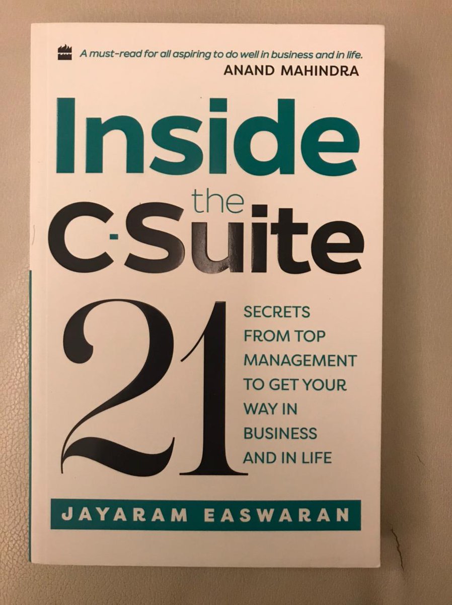 mbaspark20's tweet photo. @appadappajappa This bestseller by @easyjay. Much appreciated by young corporate professionals  eager to hit the C Suite. Great publication by @HarperCollinsIN. @unbridledbliss. https://t.co/wSZ6CO8jMY