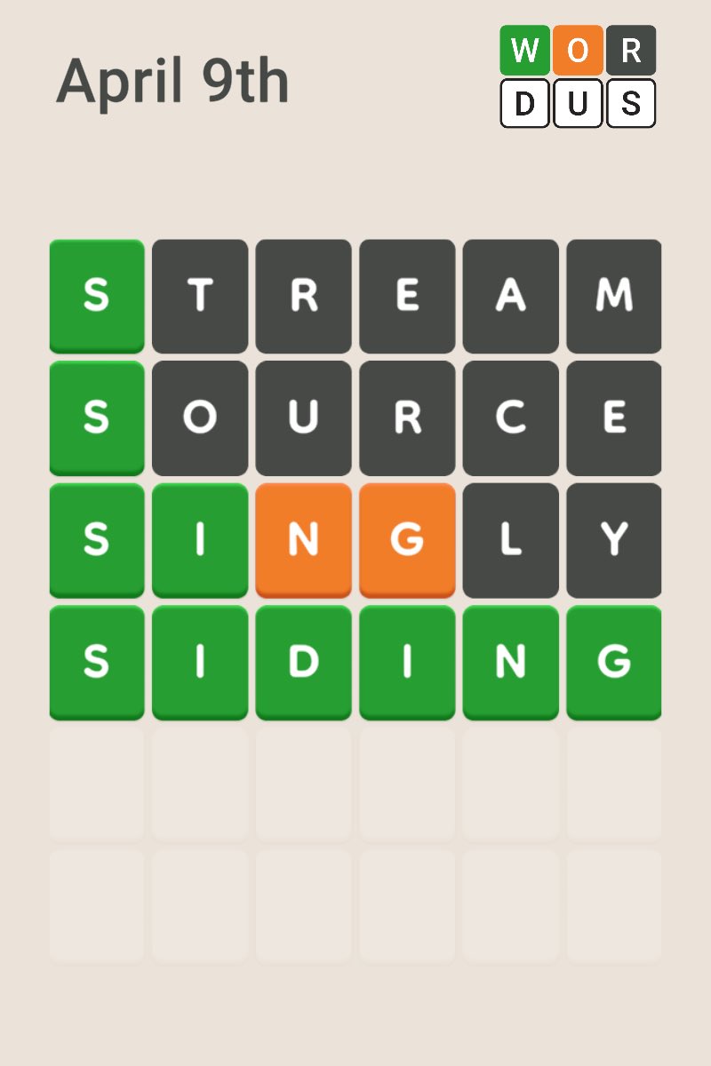 tdot2117's tweet photo. My #Wordus stats
๐น๏ธ Played: 103
๐ฅ Won: 101
๐ League: Bronze
๐ Rank: 24
https://t.co/E2jM62Sqlv https://t.co/WXtbqgAnEX