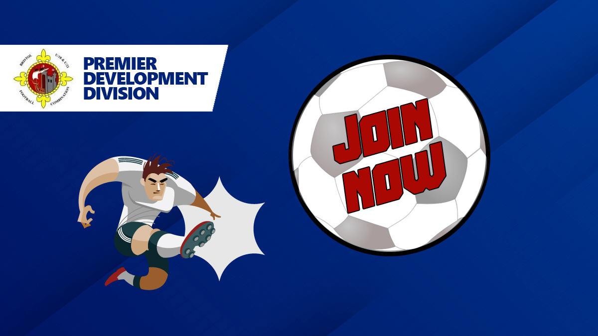 SEASON 22/23 - Do you have an u18's team in their final season? Our Development Division is the obvious next pathway for your club/team. Contact: BFCL21@outlook.com for further info. <a href="/GlosFA/">Gloucestershire FA ⚽</a> <a href="/SomersetFA/">Somerset FA</a> <a href="/swsportsnews/">South West Sports News</a> <a href="/bsoccerworld/">Bristol Soccerworld</a>