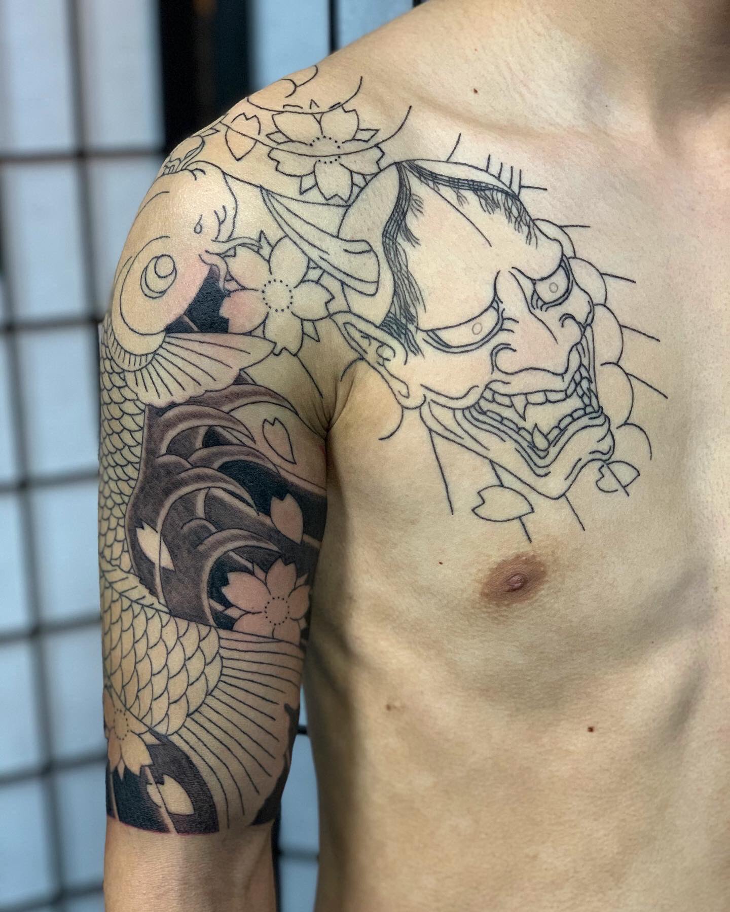 初代彫師野澤彌彌彌集 In progress #渡辺綱の鬼退治 #watanabetsunaonitaiji