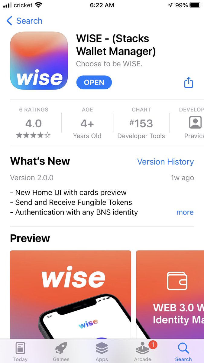 creidleader's tweet image. #WiseID #WiseIDWallet #WiseApp This is what the wise app looks like in apple store!