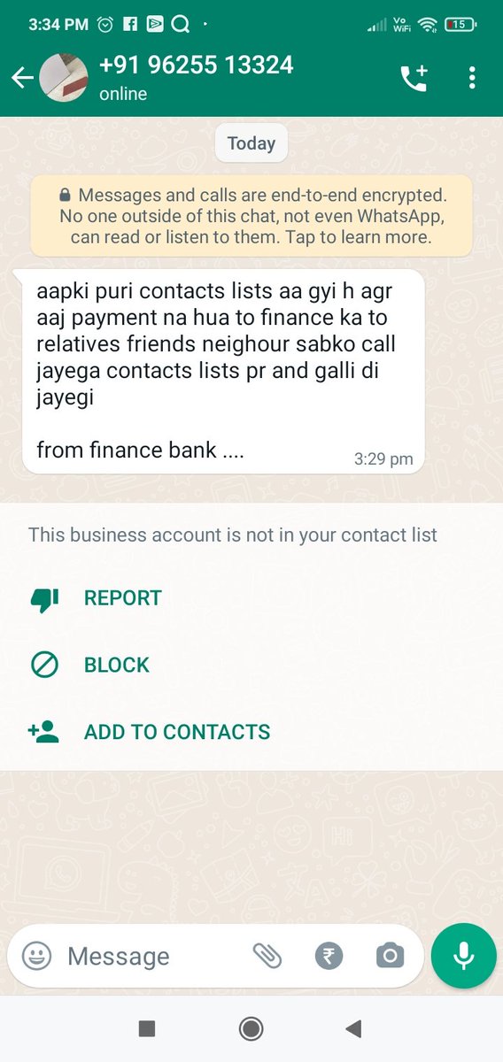 rahulsharmatvd's tweet photo. @cyberpolice_up Please help I am getting watsapp message that somebody hacked my phone please help. Mobile no from which I am getting message- 9625513324 https://t.co/VN4jcfjxIF