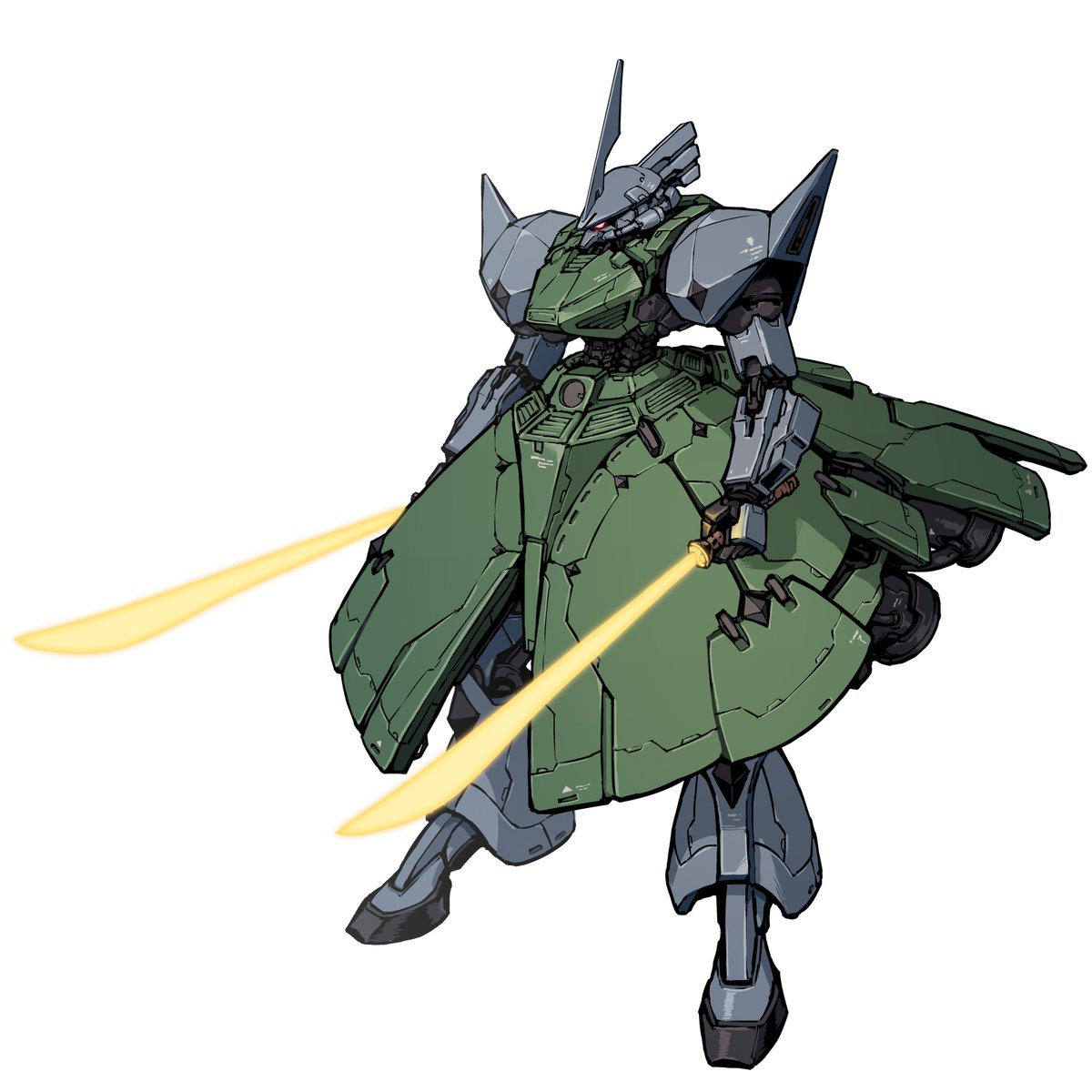 mecha robot no humans holding zeon weapon solo  illustration images